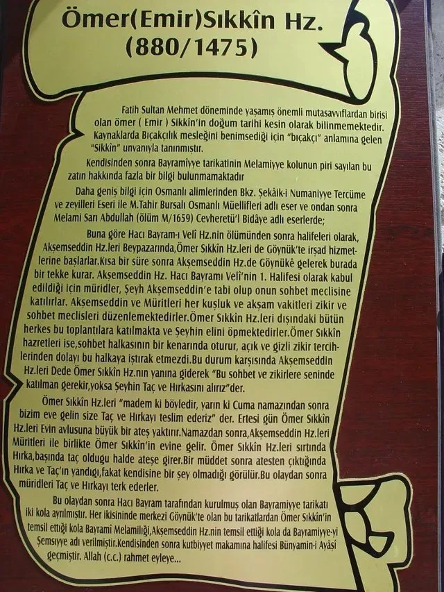 Bıçakçı Ömer Sıkkinî portresi