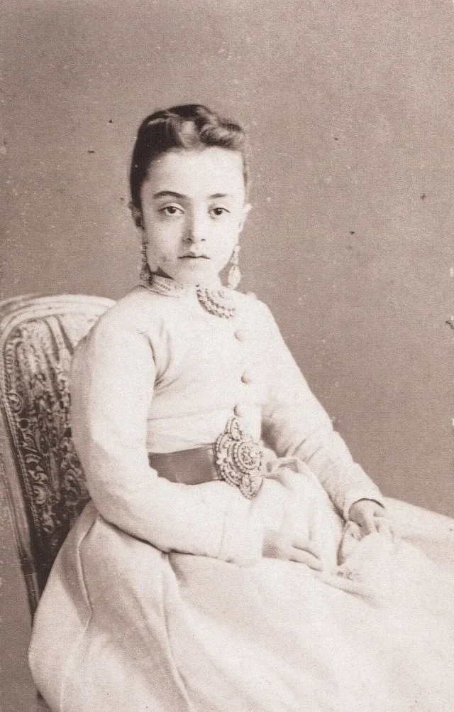 Saliha Sultan (Abdülaziz'in kızı) portresi