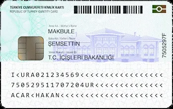 Türkiye Cumhuriyeti Kimlik Kartı portresi
