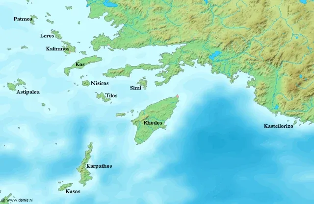 Rodos ve On İki Ada'nın işgali portresi