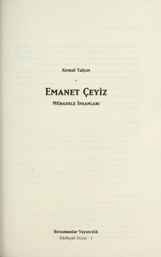 Emanet Çeyiz kapağı