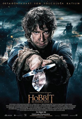 Hobbit: Beş Ordunun Savaşı afişi